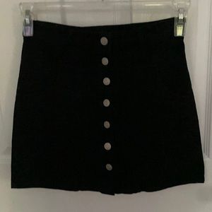 Button front skirt